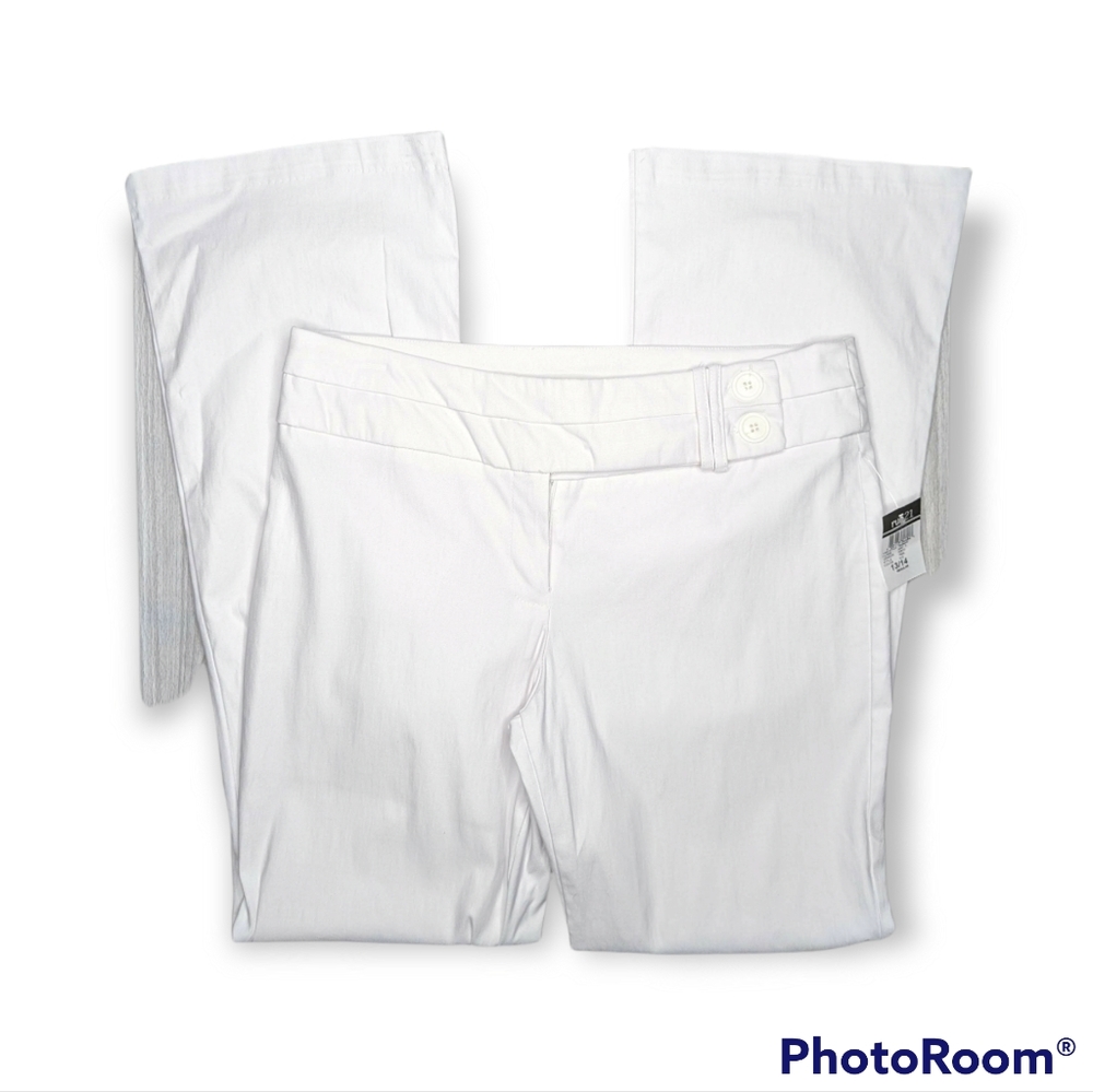 Rue21 White Straight Leg Pants Juniors Size 13